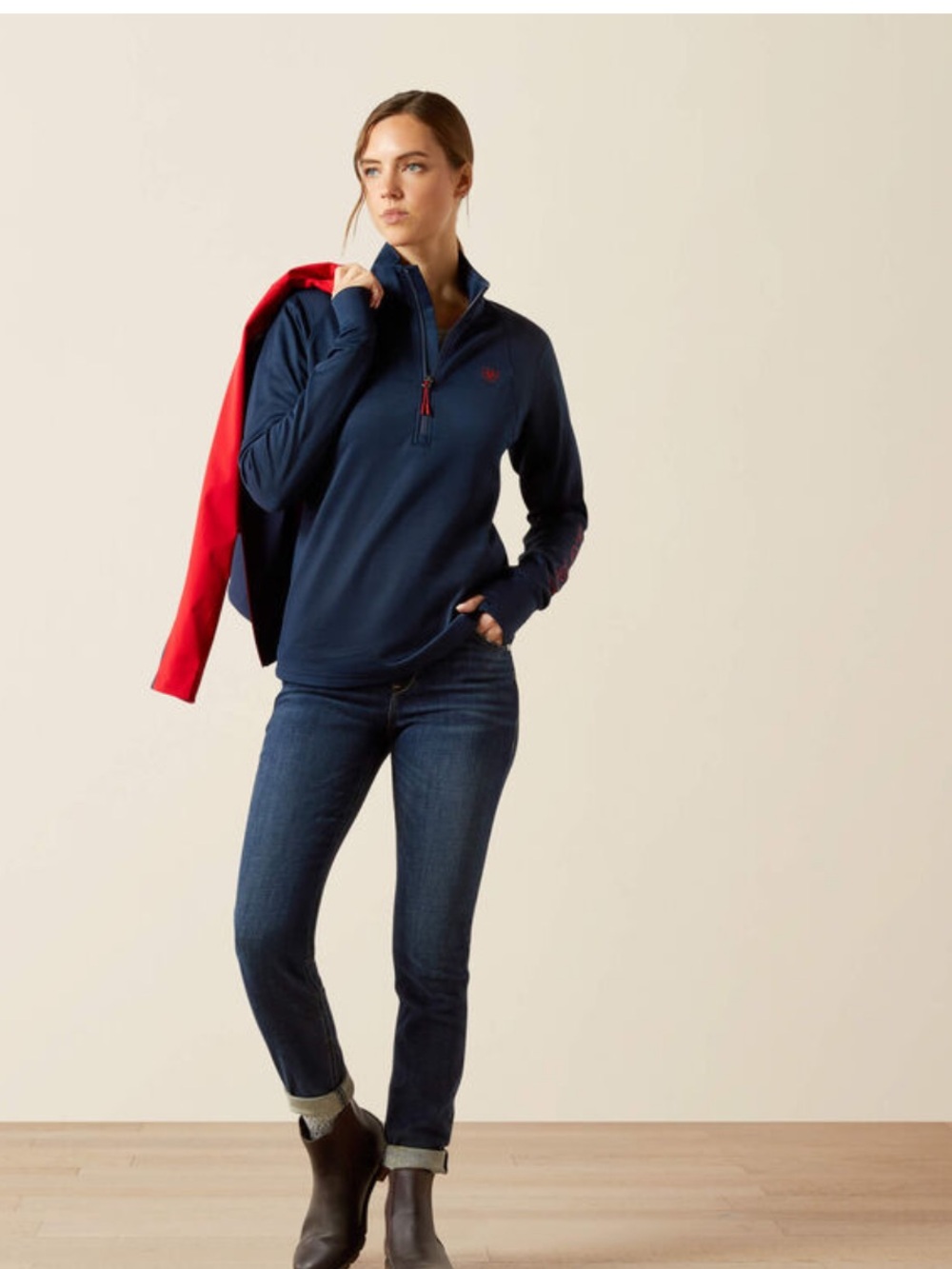 Ariat Women's Tek Team 1/2 Zip Sweatshirt Size XL